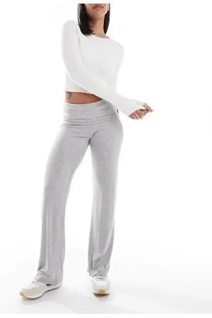 Cotton On Cotton On Sleep Recovery roll waist pant in marle rib
