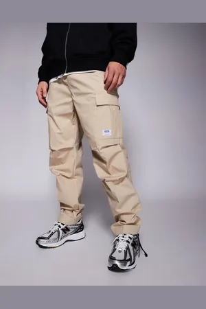 Hugo Blue Gadic cargo pants in beige-Neutral