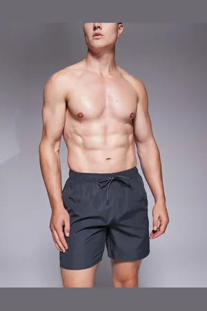 HUGO BOSS BOSS Dive box logo swim shorts in -Grey