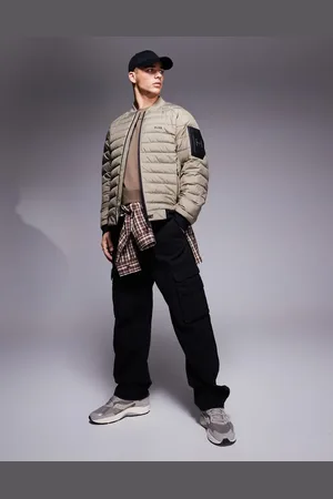 HUGO BOSS Ordos lightweight puffer bomber jacket in mid