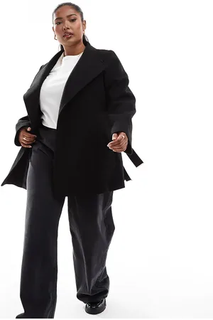 Yours Wrap wool look coat in