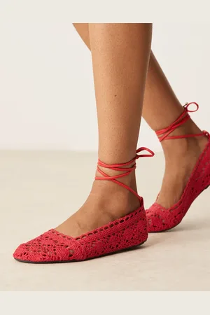 ASOS Larissa ankle-tie ballet flats in