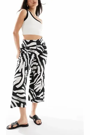New Look Cropped wide leg pants in