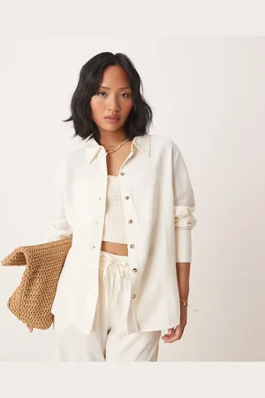 JDY Relaxed linen shirt in (part of a set)