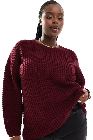 Yours Waffle jumper in -Brown