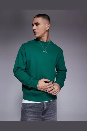 HUGO BOSS WeSmallcrew central logo sweatshirt relaxed fit in
