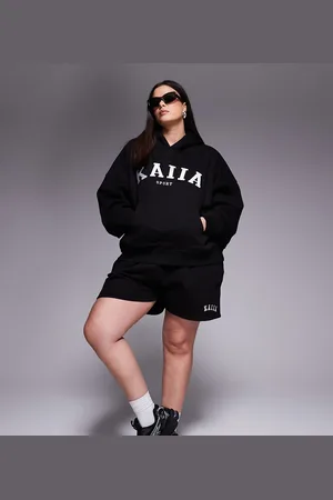 Kaiia Plus embroidered logo sweat shorts in (part of a set)