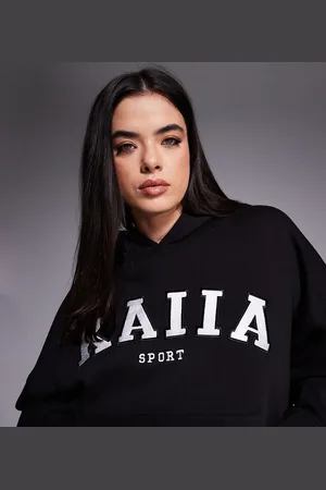 Kaiia Sport Plus embroidered logo oversized hoodie in (part of a set)