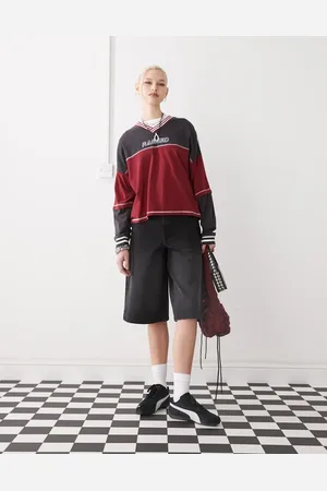 COLLUSION Denim jorts in