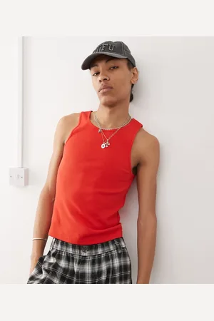 COLLUSION Ribbed singlet in