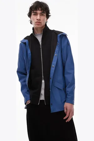 Rains 12010 waterproof short jacket in blue