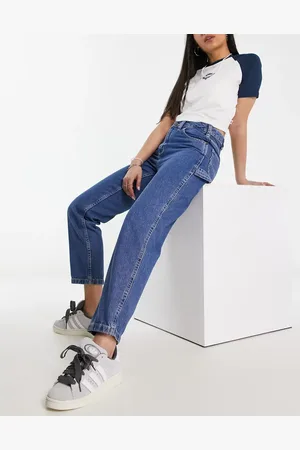 Dickies Ellendale mid rise straight fit denim mom jeans in