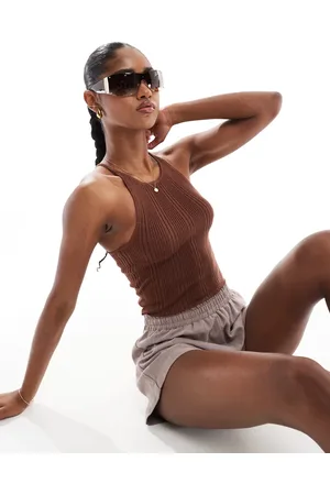 Brave Soul Knitted cropped singlet in