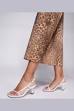 ASOS Hattie minimal mid heeled sandals in