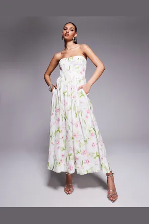 Bardot Corset midi dress in