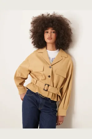 ASOS Utility pocket jacket in -Neutral