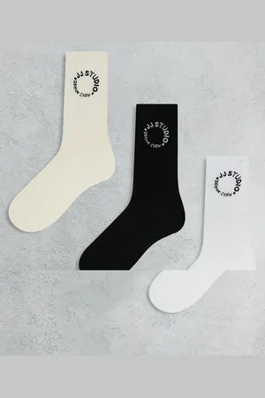 JACK & JONES 3 pack tennis socks in white
