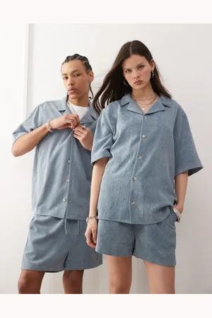Reclaimed Unisex cord shirt in