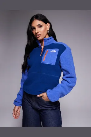 The North Face Yumiori 1/4 zip fleece in blue