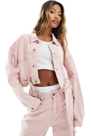 Liquor N Poker Oversized denim jacket in acid wash