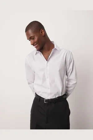 ASOS Formal easy iron poplin regular shirt in
