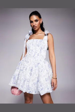 Lavish Alice Bubble hem mini dress in