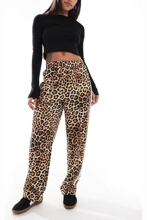PUMA T7 straight leg pants in leopard print