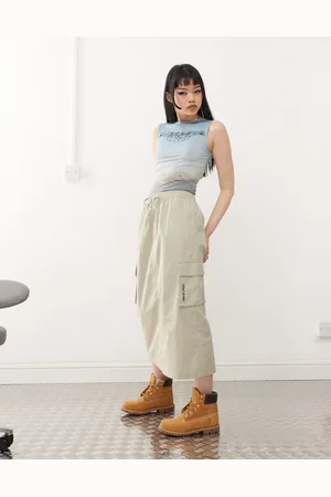 Santa Cruz Midi cargo skirt in -Neutral