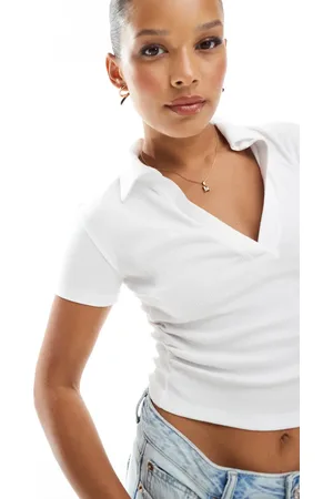 Pull&Bear Polo collar tee in