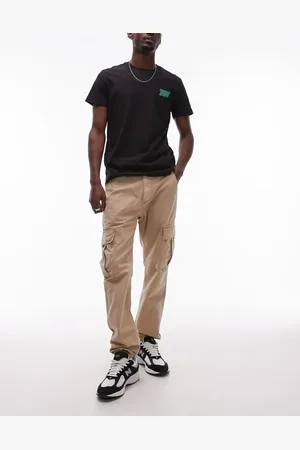 Tommy Hilfiger Ryan straight leg cargo pants in beige-Neutral