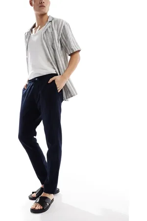 French Connection French Connection drawstring linen pants in navy