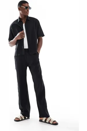 Bershka Linen rich pants in (part of a set)