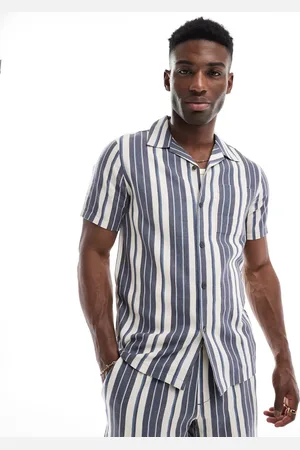 New Look Linen-blend stripe shirt in (part of a set)