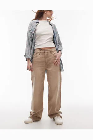 Tommy Hilfiger Mia mid rise relaxed straight jeans in brown wash