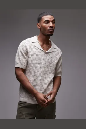 Topman Crochet pattern polo in -Neutral