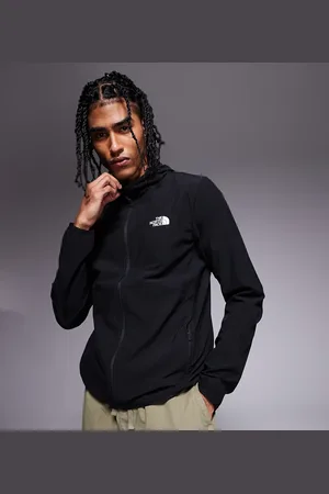 The North Face 24/7 full zip logo hoodie in black