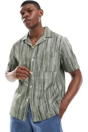 New Look Textured stripe shirt in