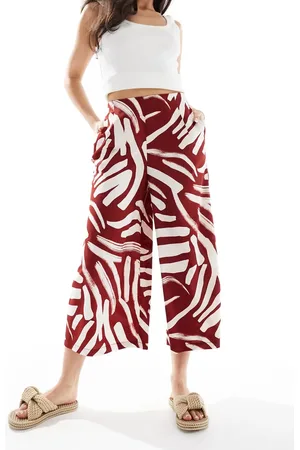 New Look Cropped wide leg pants in