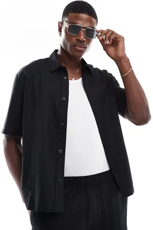 Bershka Linen rich shirt in (part of a set)