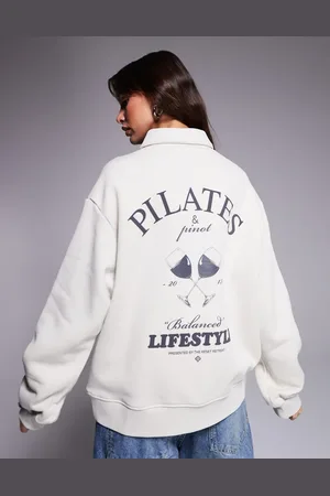 The Couture Club Pilates and pinot button up polo jumper in