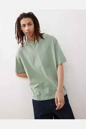 Timberland Dunstan River small logo oversized t-shirt in green