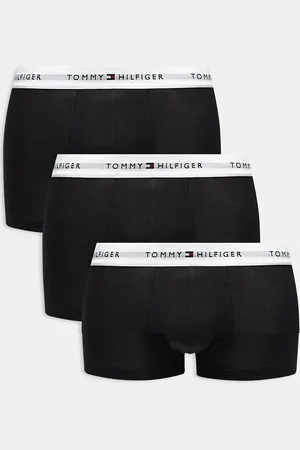 Tommy Hilfiger Signature cotton essentials 3 pack trunks in black