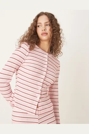 ASOS Long sleeve cardigan in stripe (part of a set)