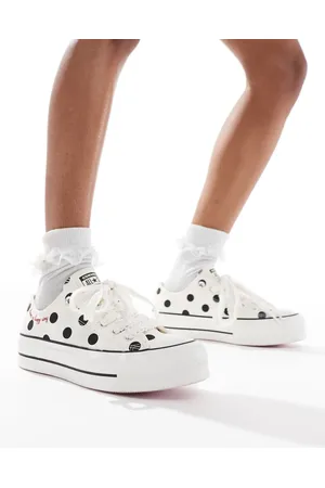 Converse Chuck Taylor All Star Ox Lift sneakers in polka dot