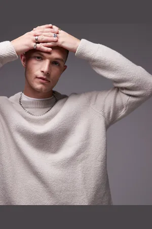 ARKET Knitted crew neck jumper in -Neutral