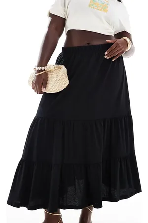 ONLY Tiered maxi skirt in