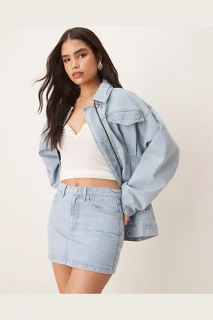 ASOS Denim pelmet skirt in (part of a set)-Blue