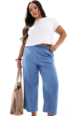 VERO MODA Cropped chambray pants in