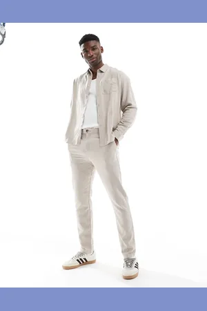 New Look Linen look pants in (part of a set)-Neutral