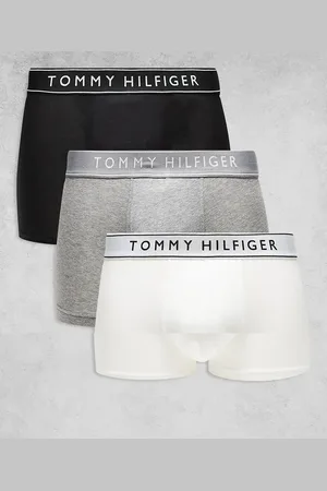 Tommy Hilfiger Everyday essentials 3 pack trunks in grey/black/white-Multi